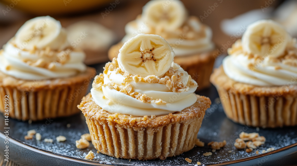 cupcakes with banana cream cupcakes with banana cream