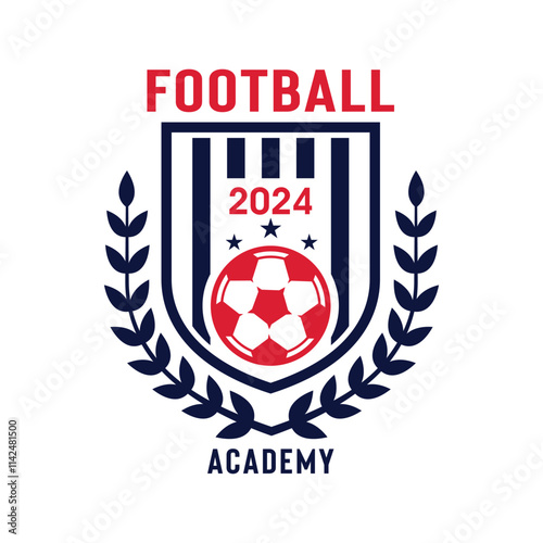 Football and soccer academy vector logo template