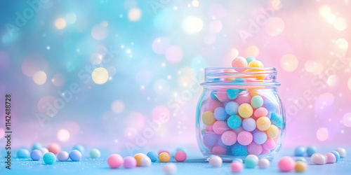 candy in a glass jar