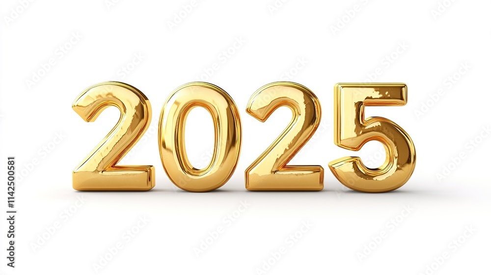 Gold Numbers 2025 New Year
Gold Numbers 2025 New Year
