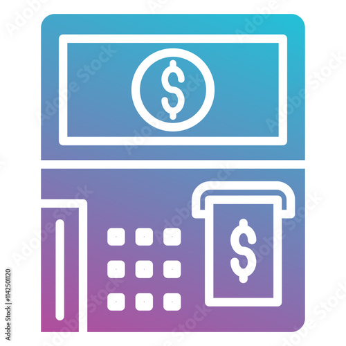 atm fees icon element for design