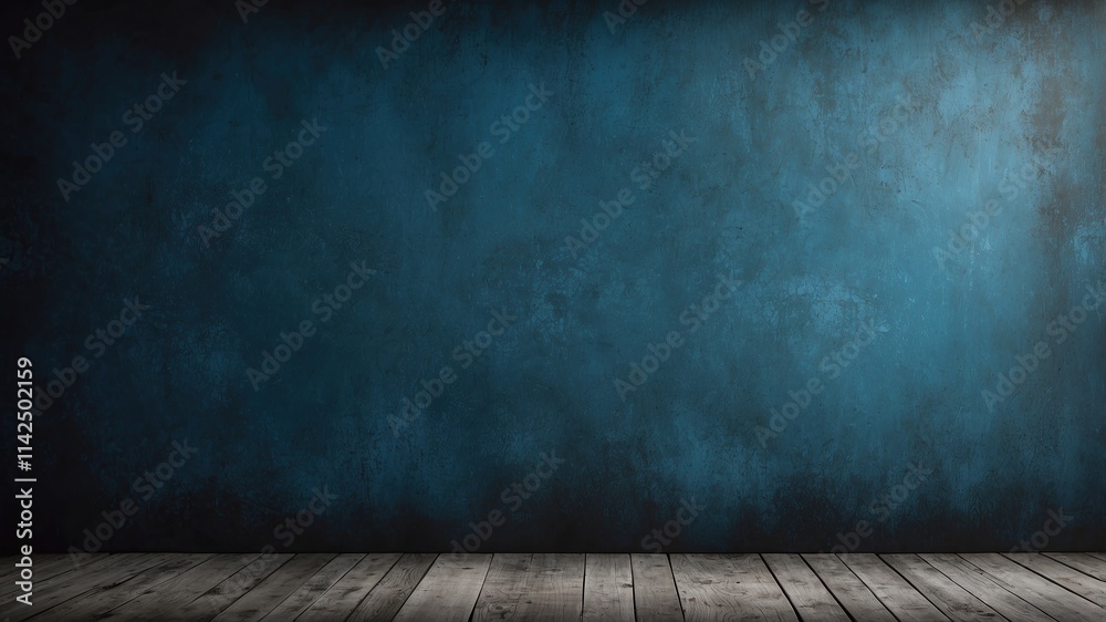 Rustic Blue Wall Background with Darker Black Grungy Border and Vintage Texture Design Banner Rustic Blue Wall Background with Darker Black Grungy Border and Vintage Texture Design Banner