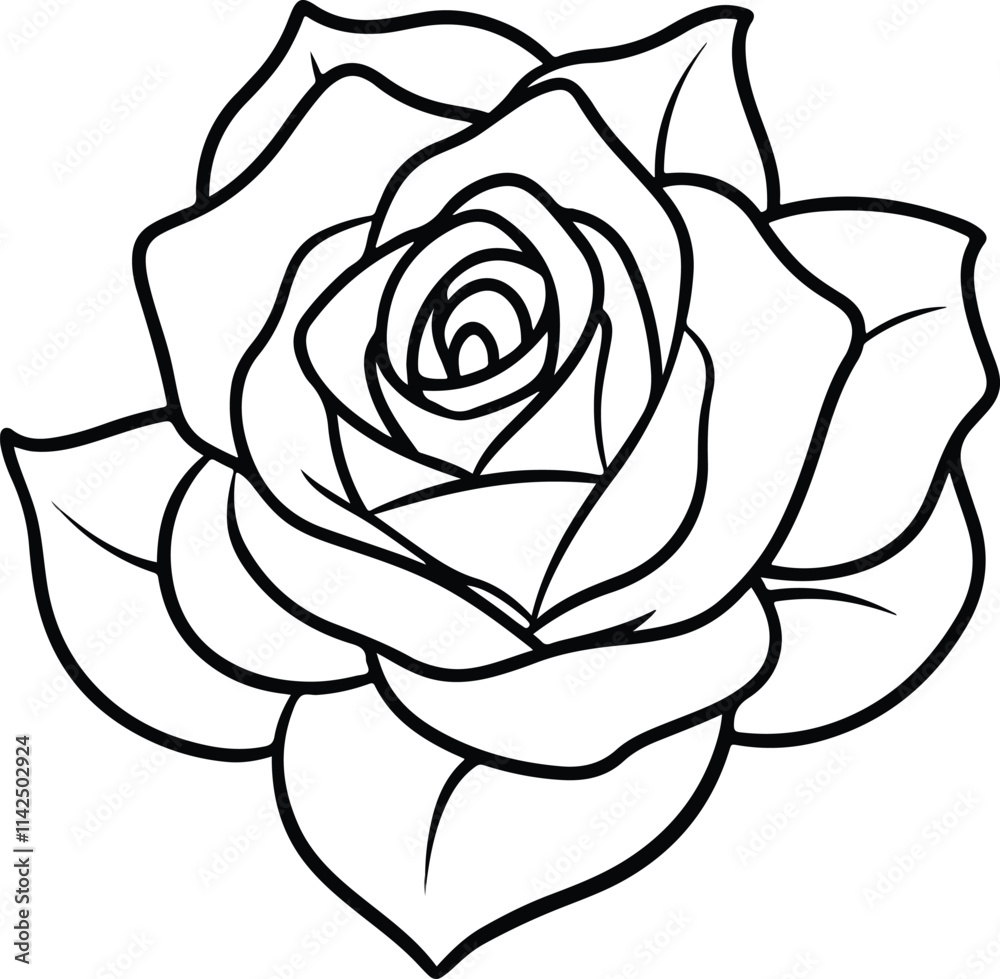 Flower line art design Flower line art design