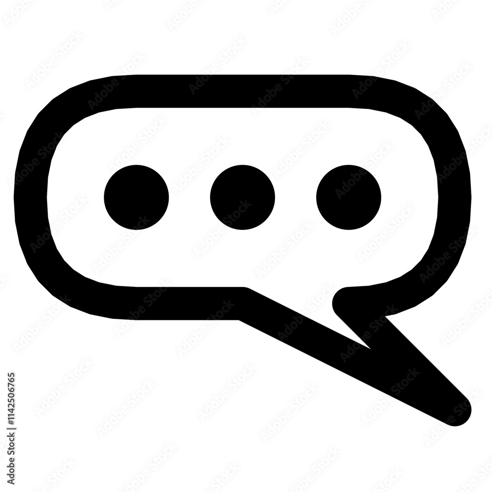 Chat Icon in trendy flat style isolated on grey background. Speech bubble symbol for your web site design, logo, app, UI. Vector illustration Chat Icon in trendy flat style isolated on grey background. Speech bubble symbol for your web site design, logo, app, UI. Vector illustration