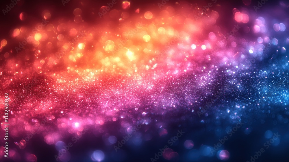 Naklejka premium Colorful abstract background with sparkling lights.