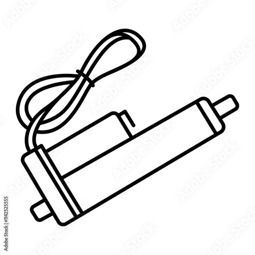 Actuator line icon.
