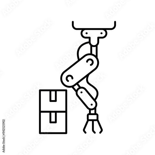 Industrial Automation line icon.