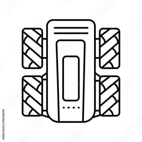 scout robots robot line icon.