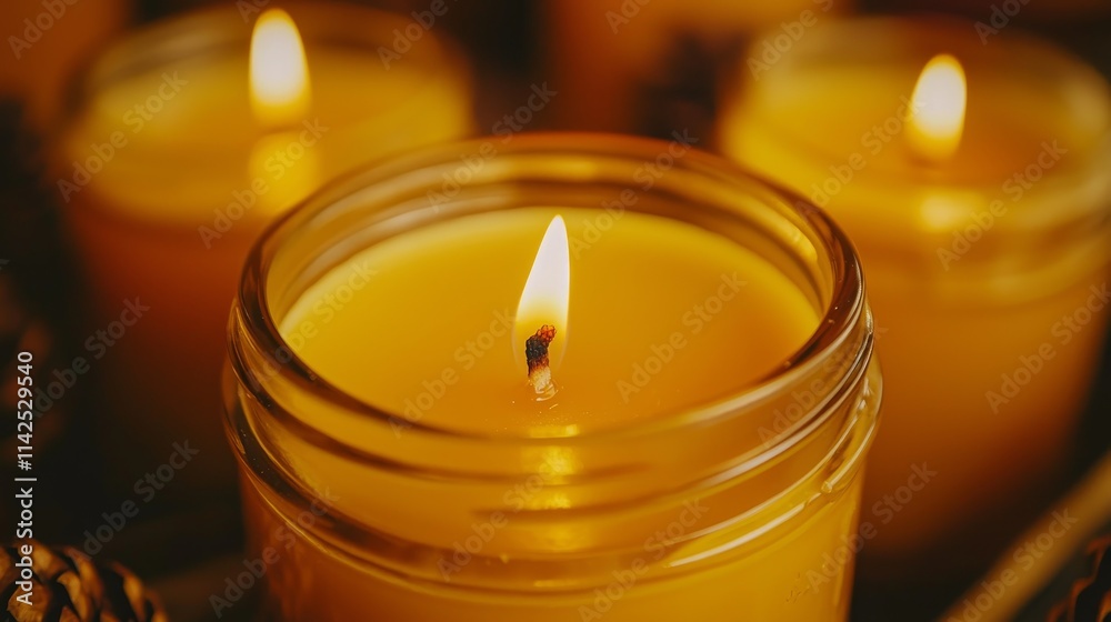 Candle, Wax, Flame, Light, Yellow, Jar, Warm, Glow, Aroma, Relaxation, Home, Scented, Decorative, Lighting, Serenity Candle, Wax, Flame, Light, Yellow, Jar, Warm, Glow, Aroma, Relaxation, Home, Scented, Decorative, Lighting, Serenity
