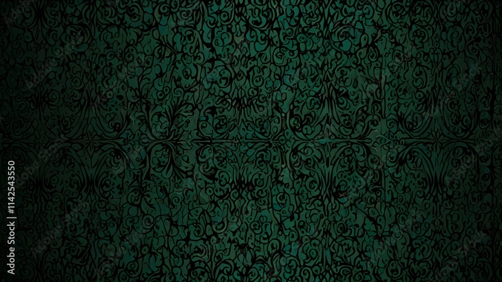 gothic seamless green wallpaper Generative AI gothic seamless green wallpaper Generative AI