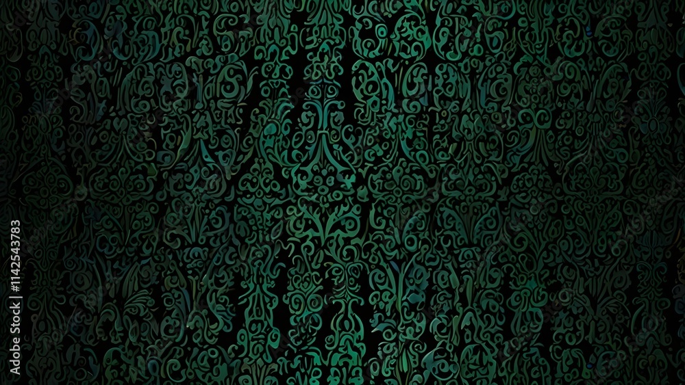 gothic seamless green wallpaper Generative AI gothic seamless green wallpaper Generative AI