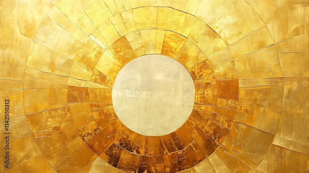 Obraz premium Golden World Illustration Featuring Elegant Metallic Tones and Luxurious Details