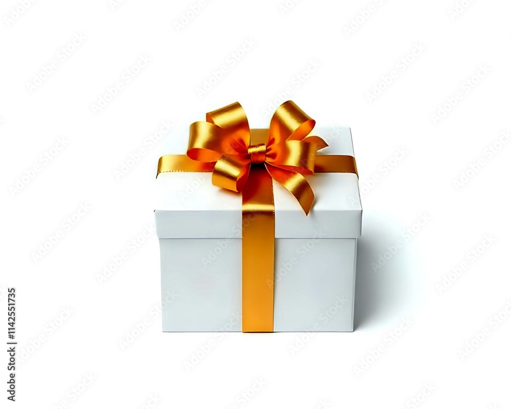 Fototapeta premium gift box isolated on white