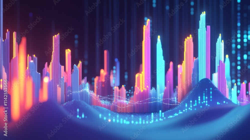 Bright Abstract Management Design with User-Friendly Elements