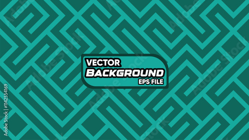 Intricate teal maze-like pattern with geometric lines, modern abstract design
