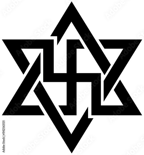 Raelism religion logo. New reliigous movement Raelian  photo