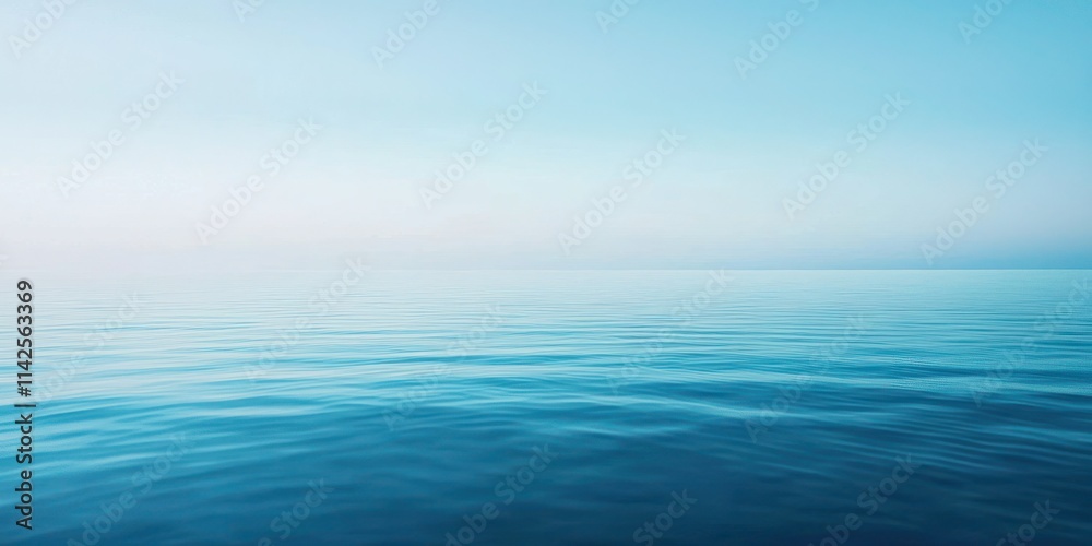 Obraz premium A serene blue soft background with gradient tones, perfect for conveying calmness and relaxation