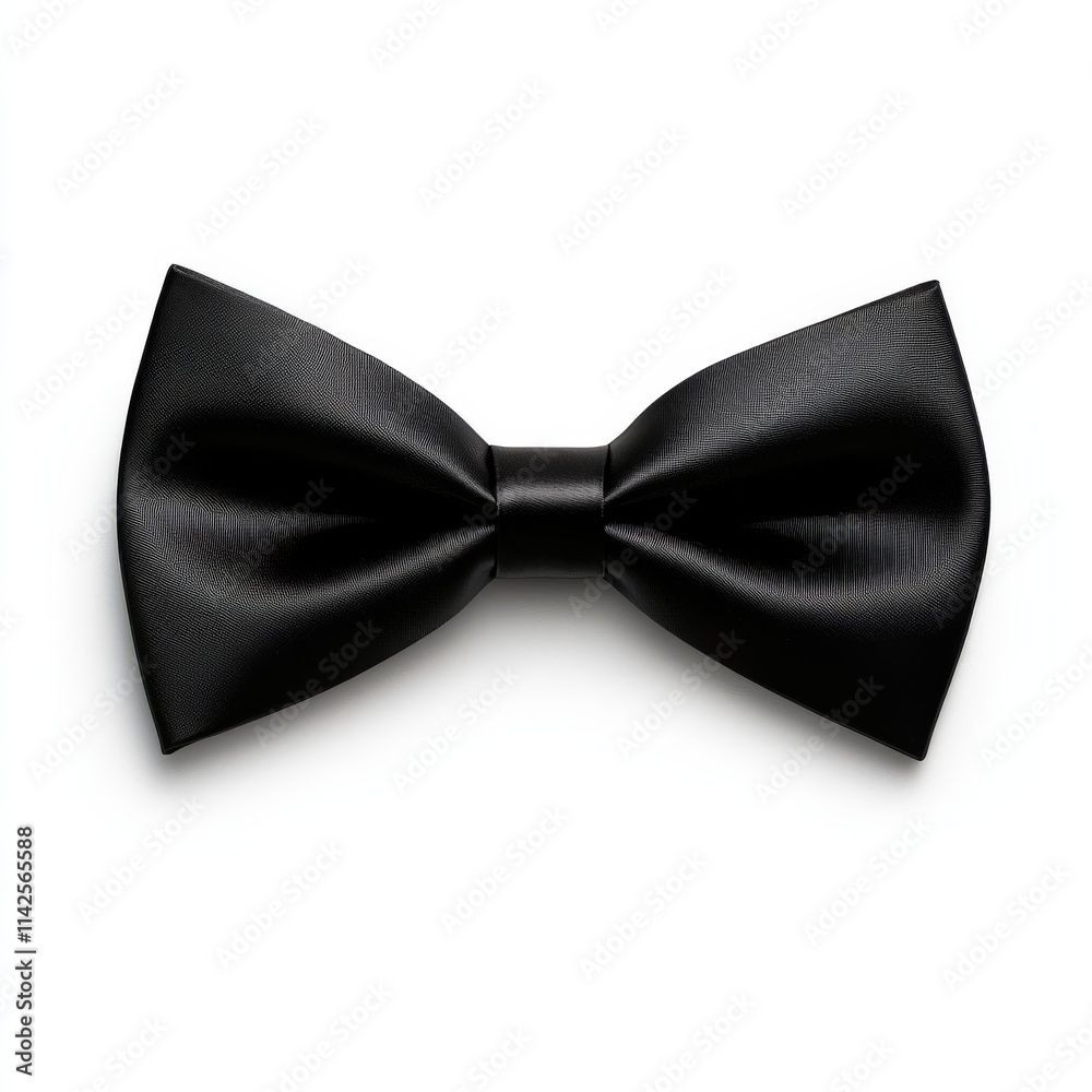 Elegant black bow tie showcasing sophistication and style for formal occasions and celebrations. Elegant black bow tie showcasing sophistication and style for formal occasions and celebrations.