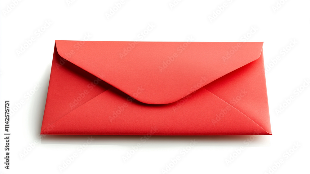 a red envelope isolated on a white background. a red envelope isolated on a white background.