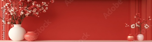 Red Festive Background with...