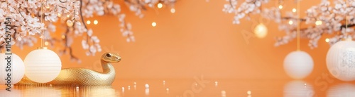 Golden Swan Christmas Ornament