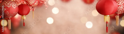 Red Lanterns and Festive Li...