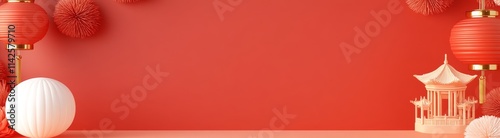 Red Festive Background: Chi...