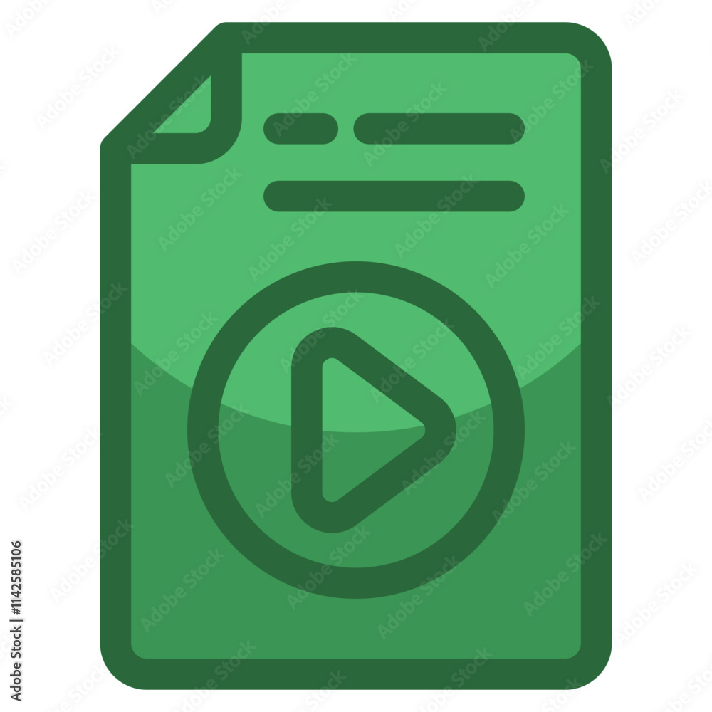 Video File Icon For Design Element Video File Icon For Design Element
