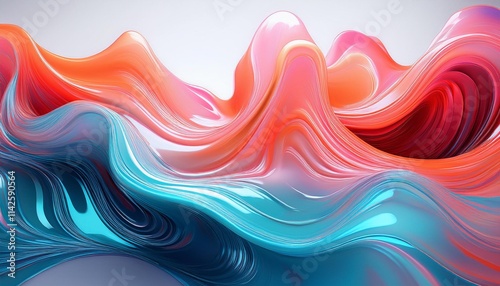 abstract colorful background with waves