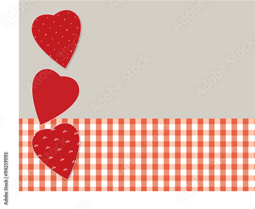 Greeting Card Background Hearts