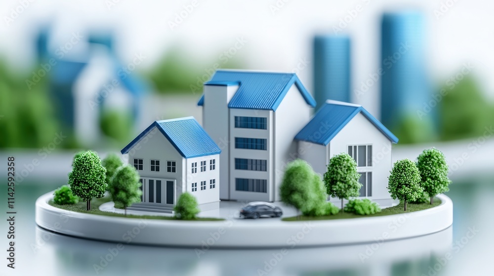 custom made wallpaper toronto digitalCharming Little House Nestled on a Serene Island Surrounded by Lush Green Trees Under a Clear Blue Sky Evoking Peace and Tranquility in Nature