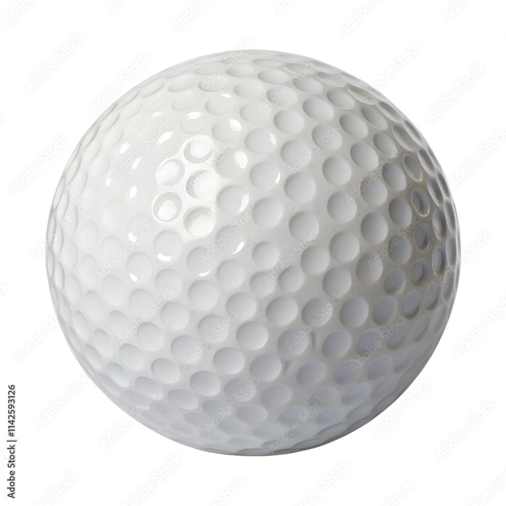 Close-Up of a White Golf Ball isolated on transparent background cutout, Png, Cutout Close-Up of a White Golf Ball isolated on transparent background cutout, Png, Cutout