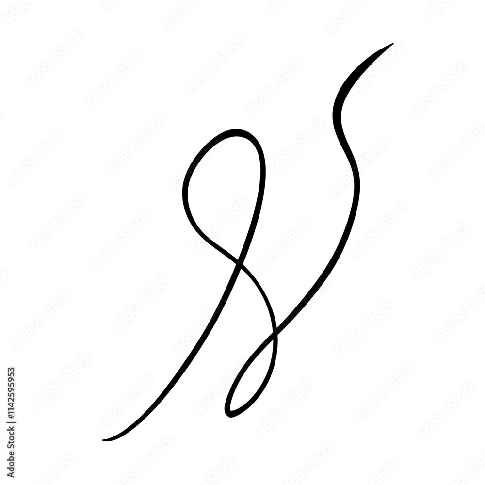 Hand drawn line line doodle curve spiral line Hand drawn line line doodle curve spiral line