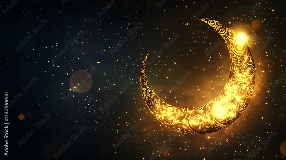 Fototapeta premium Golden World Illustration Featuring Elegant Metallic Tones and Luxurious Details