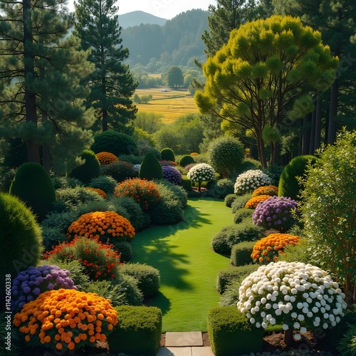 Enchanting Garden Oasis: Marigolds, Jasmine, Violets, Yuzu, Eucalyptus, Cedar, Tonka Bean, Amberwood photo