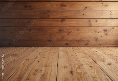 Wooden plank background in unpopulated classroom, school, board, education, surface, plank