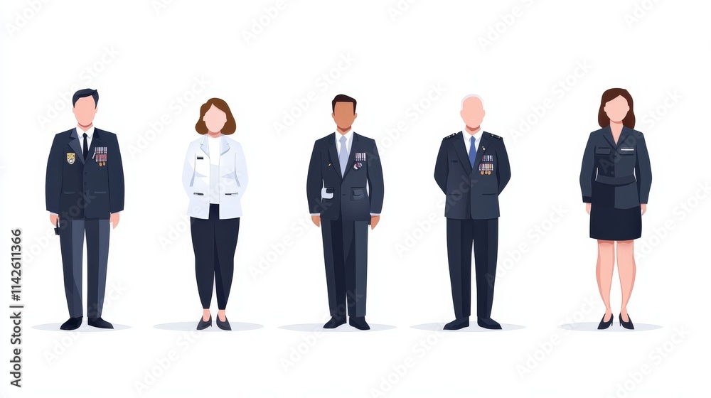 Obraz premium Professional Group of Individuals in Formal Attire Engaging in Serious Discussion in a Modern Office Environment Exuding Determination and Collaboration