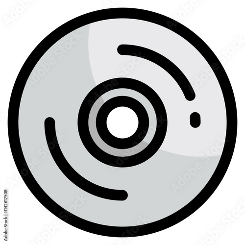 Cd Disc Icon For Design Element