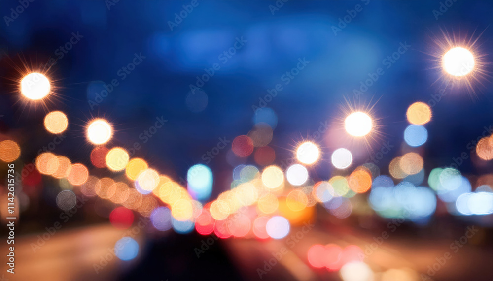 A blurred image of city lights at night, featuring colorful bokeh that creates a dreamy atmosphere, perfect for artistic projects, backgrounds, or seasonal promotions. A blurred image of city lights at night, featuring colorful bokeh that creates a dreamy atmosphere, perfect for artistic projects, backgrounds, or seasonal promotions.