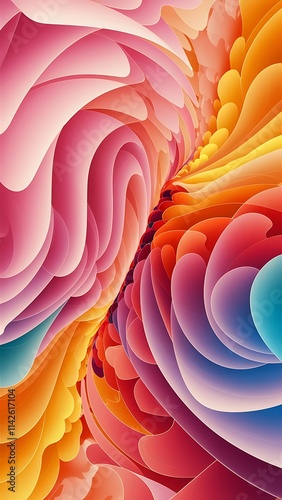 Vector abstract seamless background pastel and vibrant colors