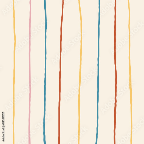 Organic abstract shapes, smooth flowing lines, textured background, irregular forms, minimalist aesthetic, vertical striped pattern, uneven wavy lines, hand-drawn texture, natural freeform design