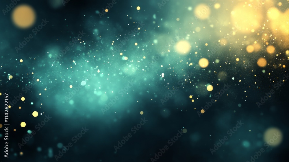 Abstract Teal and Gold Sparkle Background Abstract Teal and Gold Sparkle Background