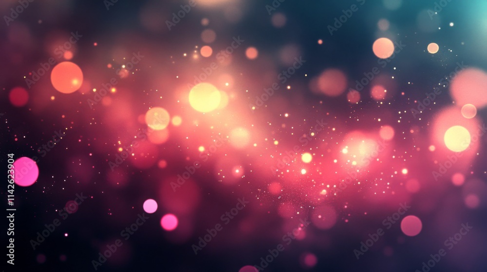 Abstract Red Pink and Gold Bokeh Lights Background Abstract Red Pink and Gold Bokeh Lights Background