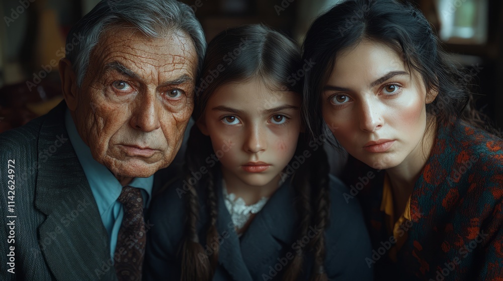 Three faces reveal a powerful connection rooted in shared history and emotion Three faces reveal a powerful connection rooted in shared history and emotion
