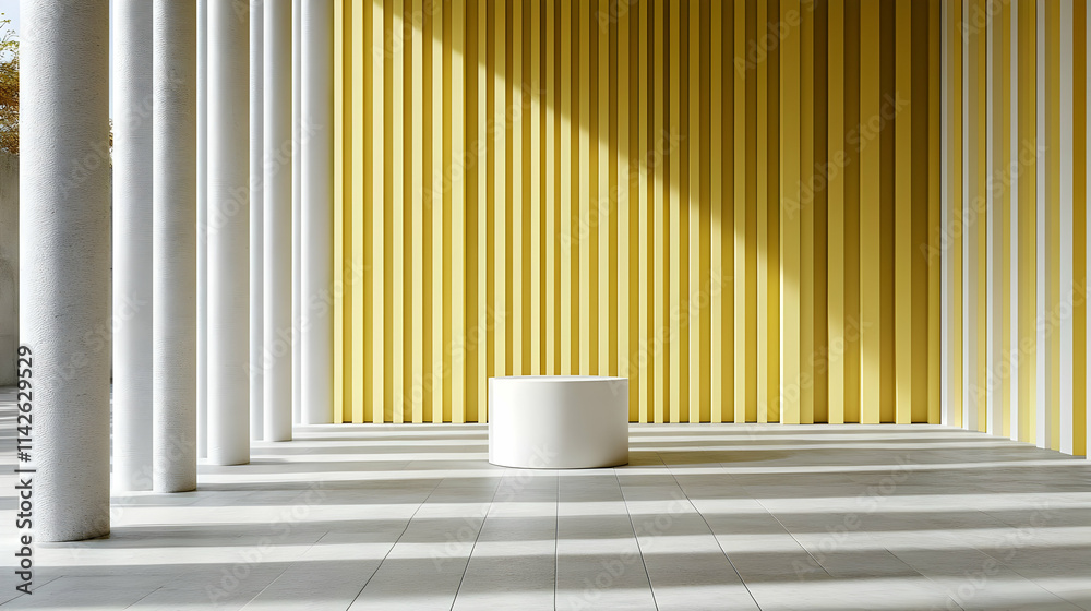 Fototapeta premium Modern Minimalist 3D Architectural Background