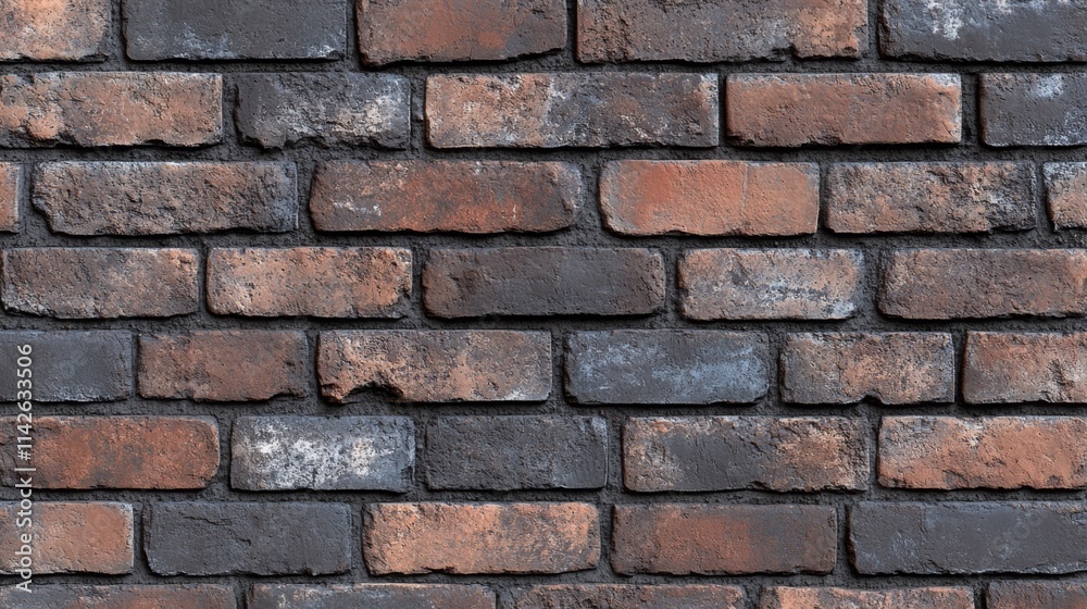 Obraz premium Dark and Light Brown Brick Wall Texture