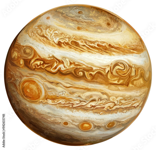 PNG Jupiter planet astronomy space art. photo