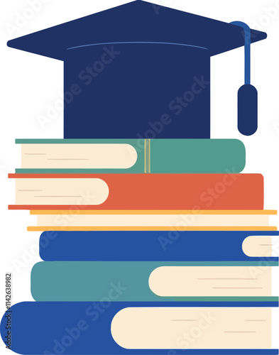 illustration of a graduation cap vector