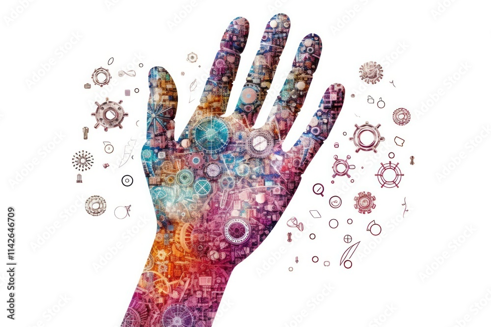 A conceptual image of a hand interacting with digital icons, symbolizing digital transformation and the integration of new technologies like blockchain A conceptual image of a hand interacting with digital icons, symbolizing digital transformation and the integration of new technologies like blockchain
