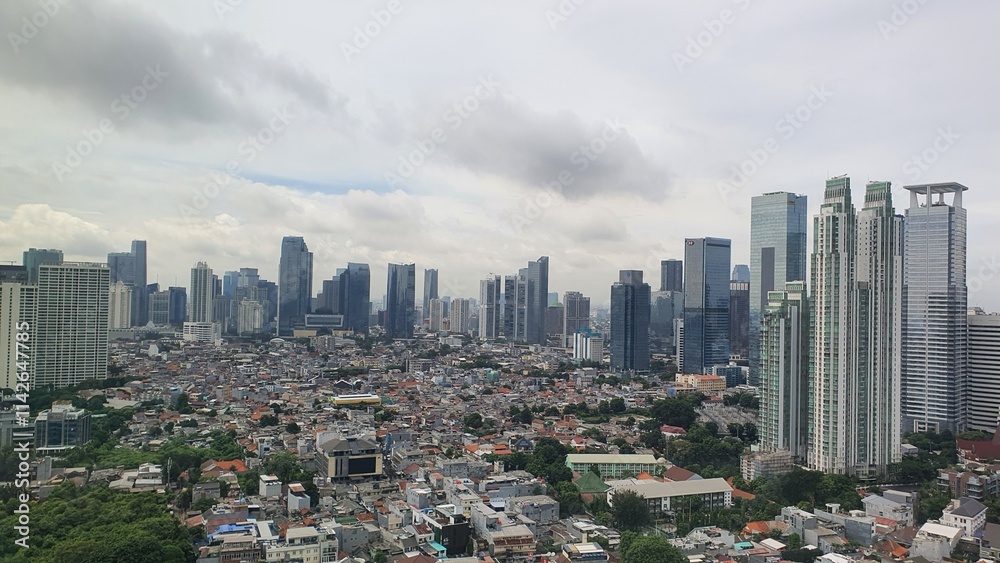 Jakarta, Indonesia – December 17, 2024: A cityscape view of Indonesia capital city Jakarta Jakarta, Indonesia – December 17, 2024: A cityscape view of Indonesia capital city Jakarta
